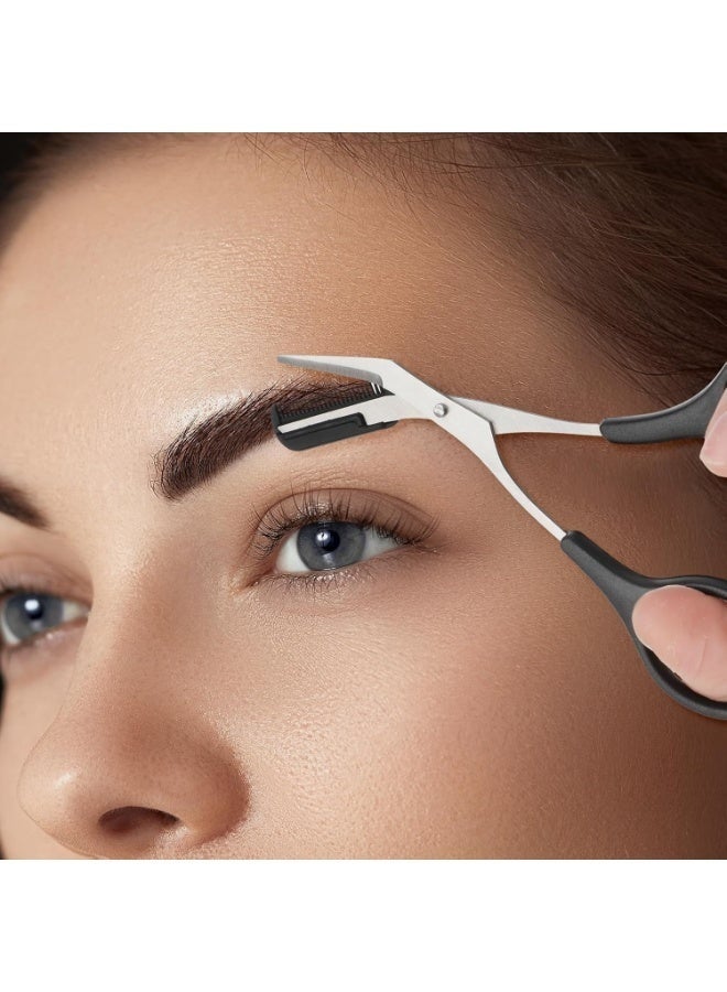 كيكي مقص تشذيب الحواجب واللحية بجودة صالونات التجميل - قص آمن ودقيق مع دليل مشط مدمج - Image 3